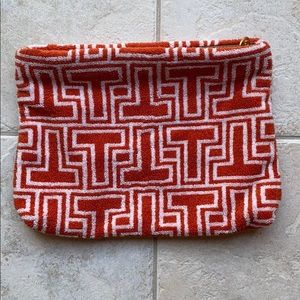 Tory Burch terry cloth toiletry bag